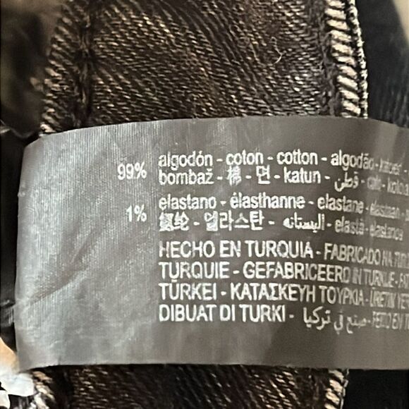 New! ZARA The Skinny with Split Hem Ash black Jeans Size 4 - Picture 15 of 16